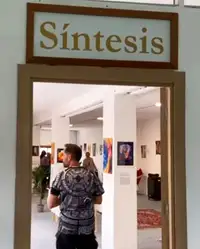 Inauguration de la Galerie de Synthèse, entrée de la galerie